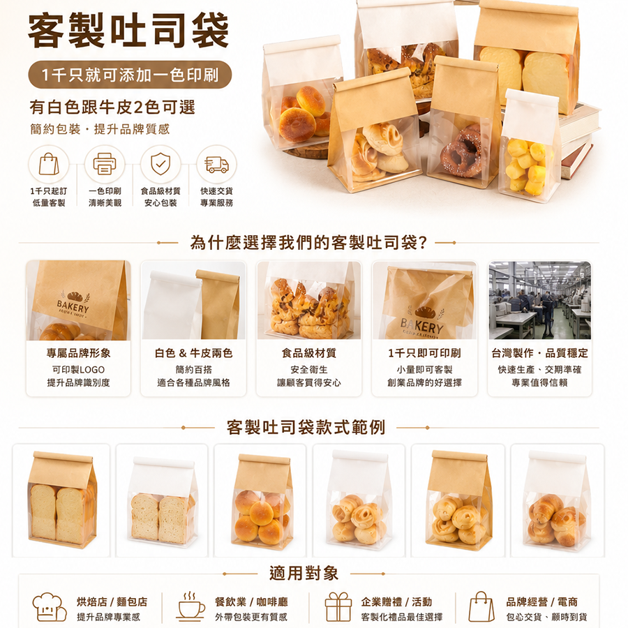 吐司麵包紙袋